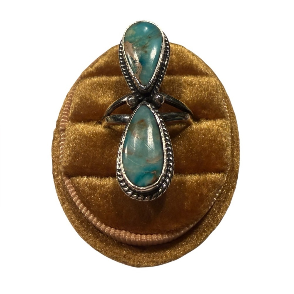 Native American Navajo style sterling silver ring.